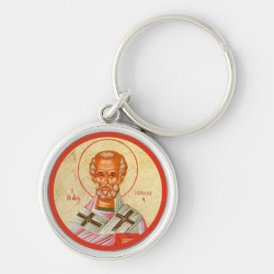 Byzantine Christian Orthodox Icons: St. Nickolas Key Ring