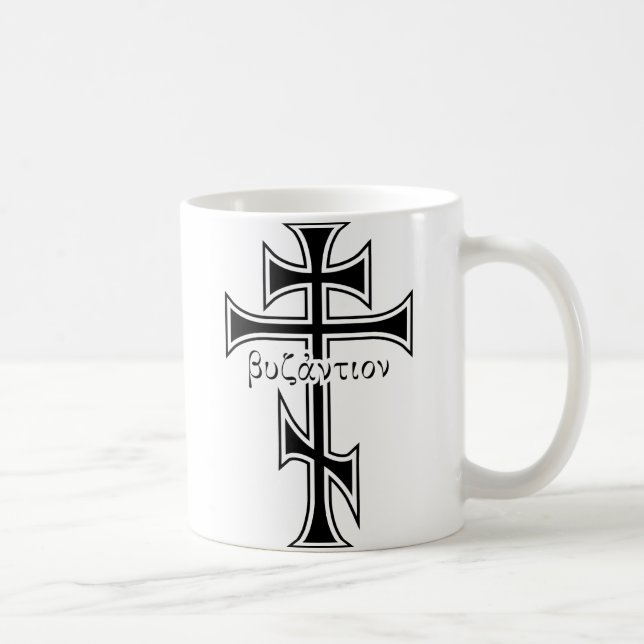 Byzantine Cross & Eagle Coffee Mug (Right)
