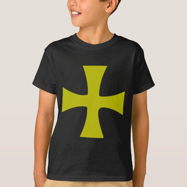 Byzantine Cross of Gold T-Shirt (Front)