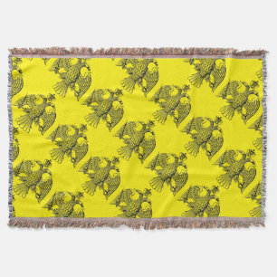 Byzantine Double Headed Eagle Throw Blanket
