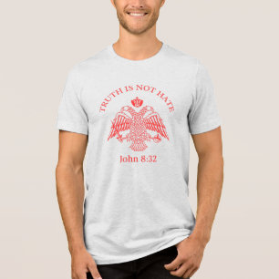 Byzantine Eagle Truth John 8 32 Tee