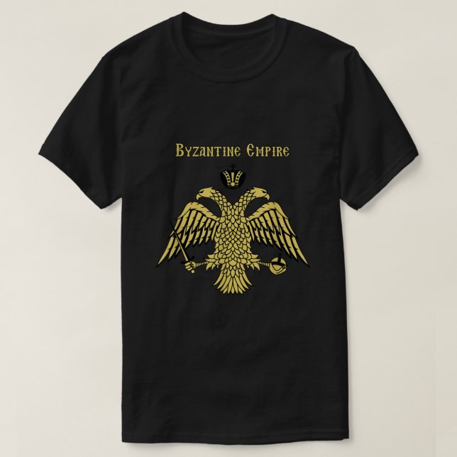 Byzantine Empire Double Headed Eagle Constantinopl T-Shirt (Design Front)