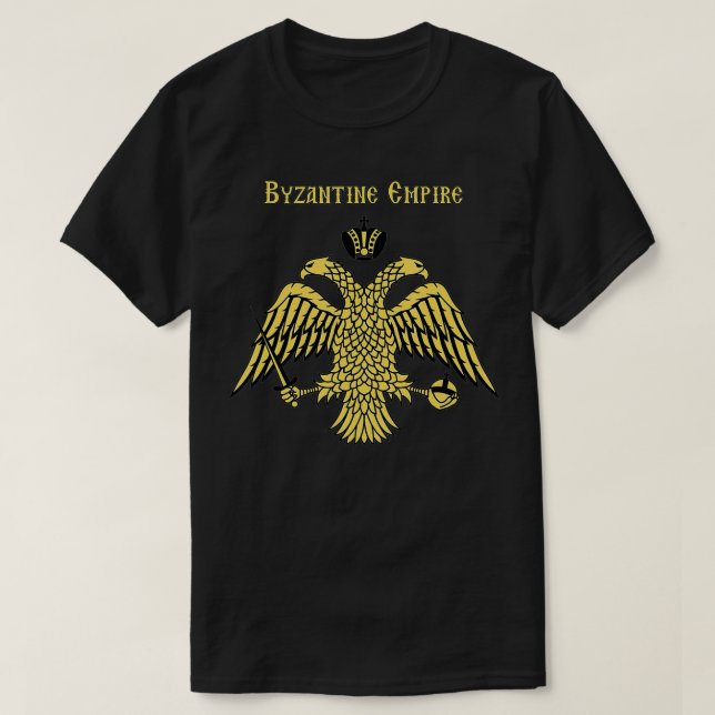 Byzantine Empire Double Headed Eagle Constantinopl T-Shirt (Design Front)