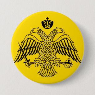 Byzantine Empire Flag 7.5 Cm Round Badge