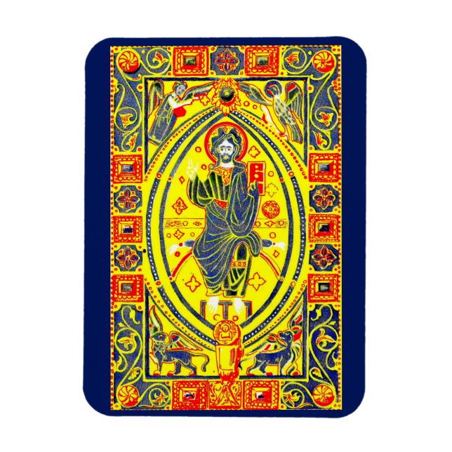 Byzantine folk art Jesus Magnet (Vertical)