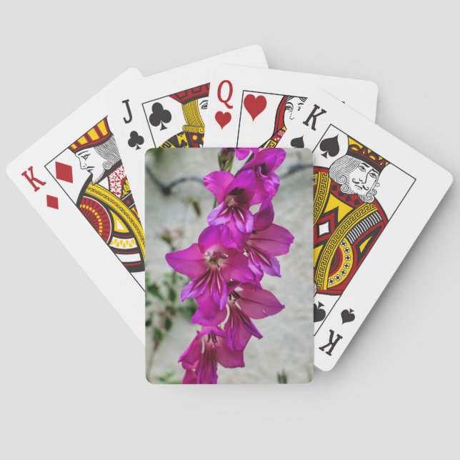Byzantine Gladiolus Playing Cards (Back)