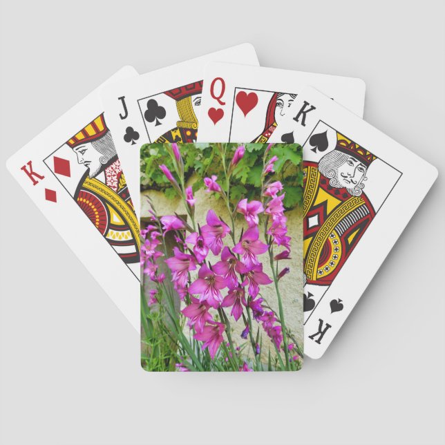 Byzantine Gladiolus Playing Cards (Back)