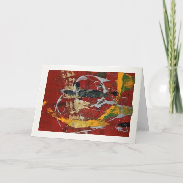 Byzantine Gold Holiday Greeting Card (Front)