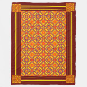 Byzantine Pattern Fleece Blanket