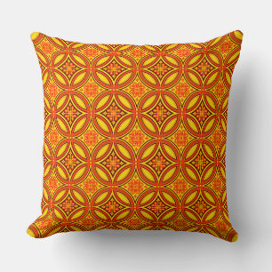 Byzantine Pattern Red Cushion