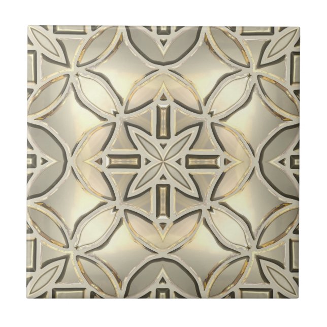 Byzantine Precious Metals Ceramic Tile (Front)