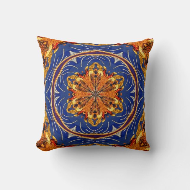 Byzantine Tile Throw Pillow (Front)