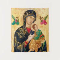 Byzantine Virgin Mary and Child Icon Christmas
