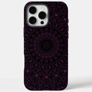 Byzantium Purple Mandala with Intricate Symmetry iPhone 16 Pro Max Case
