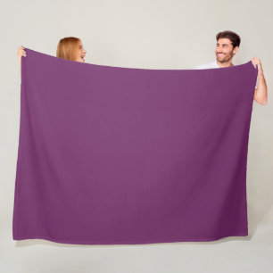 Byzantium (solid color) Fleece Blanket