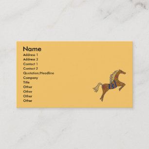 BZ- Galloping Horses Business card.. Card