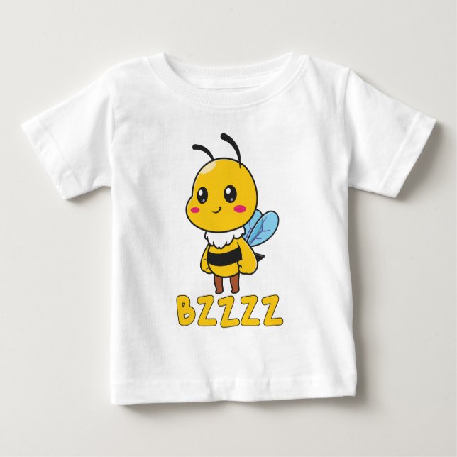 BZZZZ Cute Childrens Bees for Kids - Cartoon Bee Baby T-Shirt (Front)