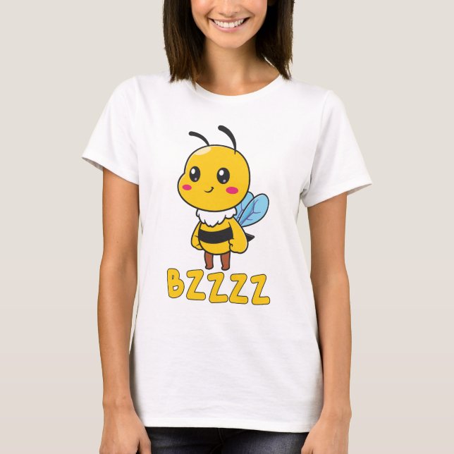 BZZZZ Cute Childrens Bees for Kids - Cartoon Bee T-Shirt (Front)