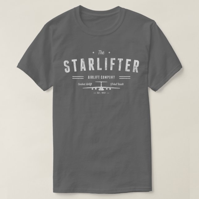 C141 Starlifter Airlift Company  T-Shirt (Design Front)