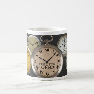 c1900 POCKET WATCH THEME 'TIME FOR COFFEE' Coffee Mug