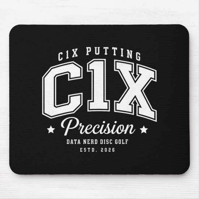 C1x Putting C1x Precision Data Nerd  Mouse Pad (Front)