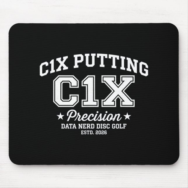 C1x Putting Precision Disc Golf Stats  Mouse Pad (Front)