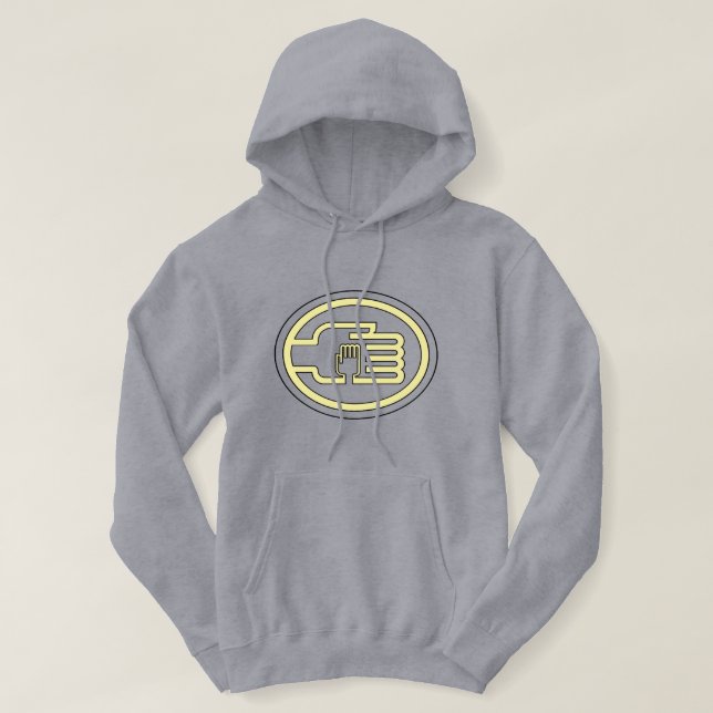 C2B: Hoodie Grey Logo-YB (Design Front)