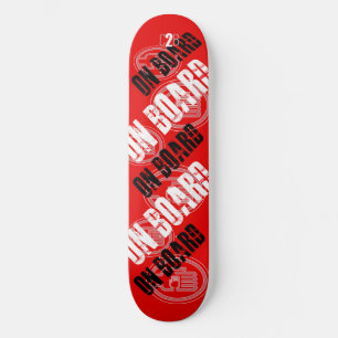 C2B: ON BOARD 8 1/2" RED Skateboard Deck