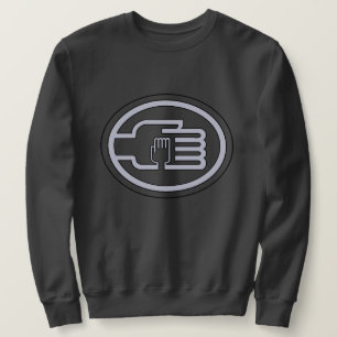 C2B: Sweatshirt dk-grey logo-outline