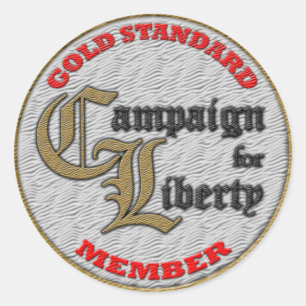 C4L Gold Standard Member Sticker! Classic Round Sticker