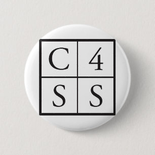 C4SS squared 6 Cm Round Badge
