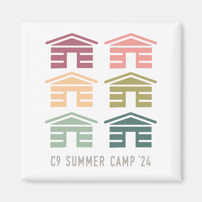 C9 Summer Camp 2024 Cabin Magnet (Front)