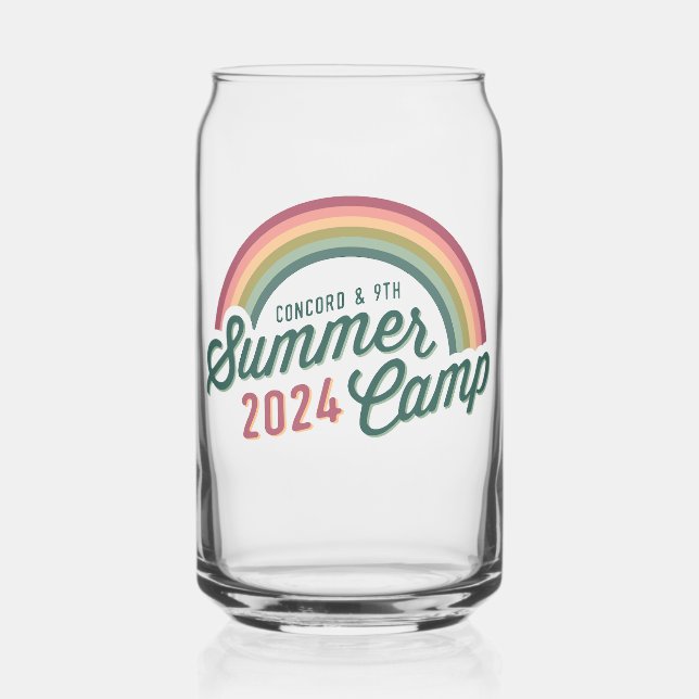 C9 Summer Camp 2024 Rainbow Can Glass (Front)