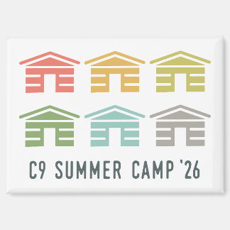 C9 Summer Camp 2026 Cabin Magnet
