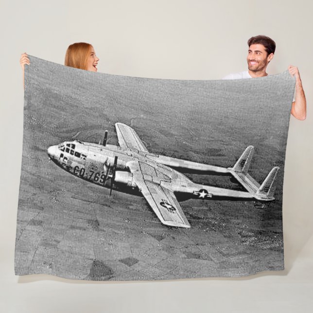 C-119, The FLYING BOXCAR Fleece Blanket (In Situ)
