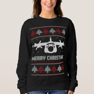 C-130 Hercules Aeroplane Ugly Christmas Sweater