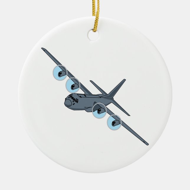 C-130 Hercules Ceramic Ornament (Front)