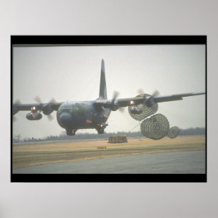 C-130 Hercules LAPES cargo_Military Aircraft Poster
