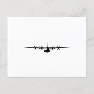 C-130 Hercules Military Aircraft Announcement Postcard