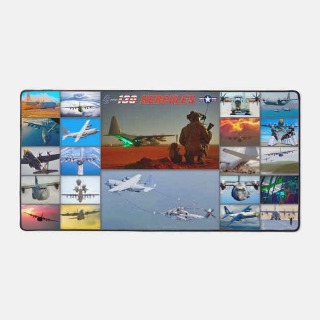 C-130 HERCULES “MONTAGE” DESK MAT (Front)