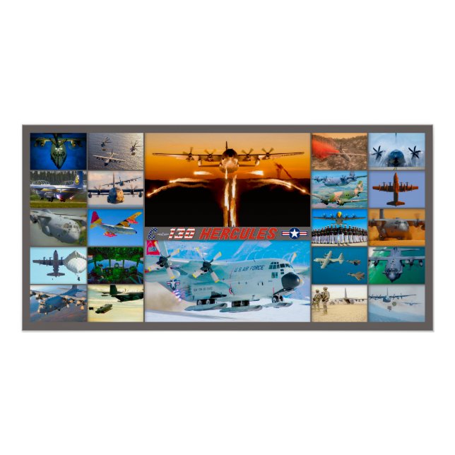 C-130 HERCULES “MONTAGE” POSTER (Front)