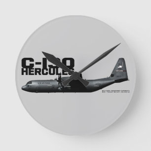 C-130 Hercules Round Clock