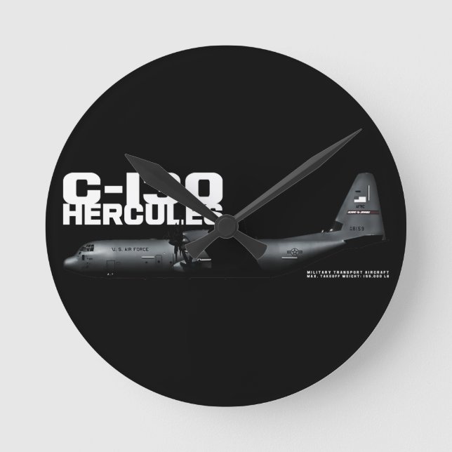 C-130 Hercules Round Clock (Front)