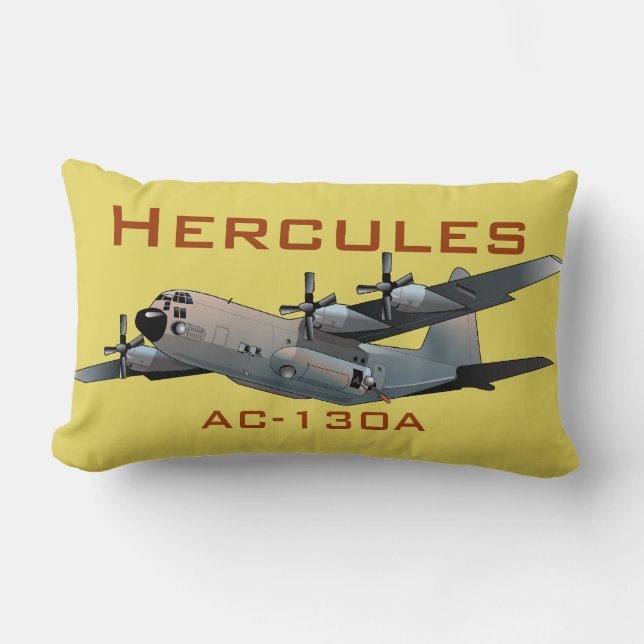 C-130 Hercules T-Shirt Lumbar Cushion (Front)