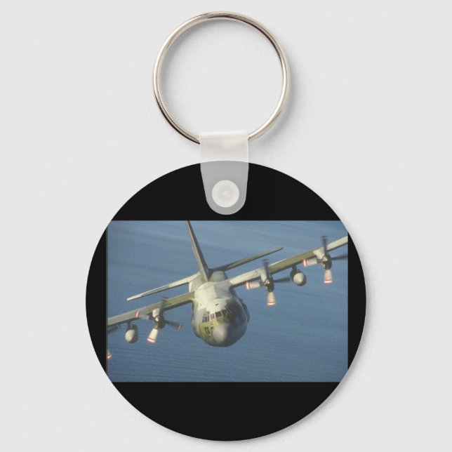 C-130 Hercules Transport_Military Aircraft Key Ring (Front)