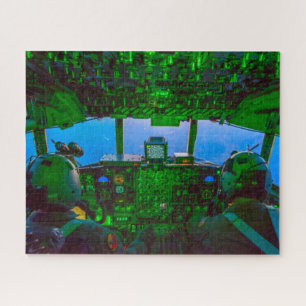 C-130H HERCULES COCKPIT (16x20 INCH) Jigsaw Puzzle