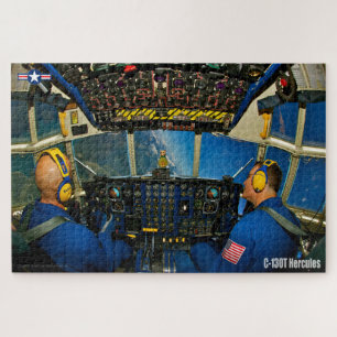 C-130T HERCULES COCKPIT (20x30 INCH) Jigsaw Puzzle
