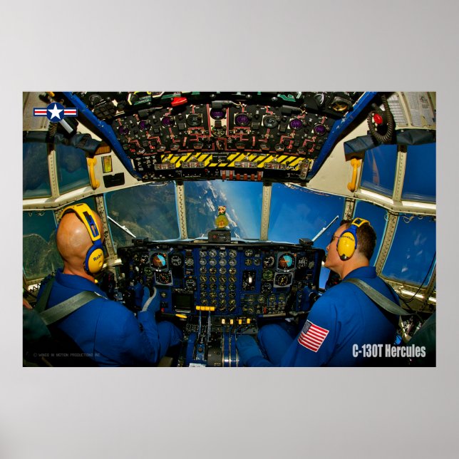 C-130T HERCULES COCKPIT POSTER (Front)
