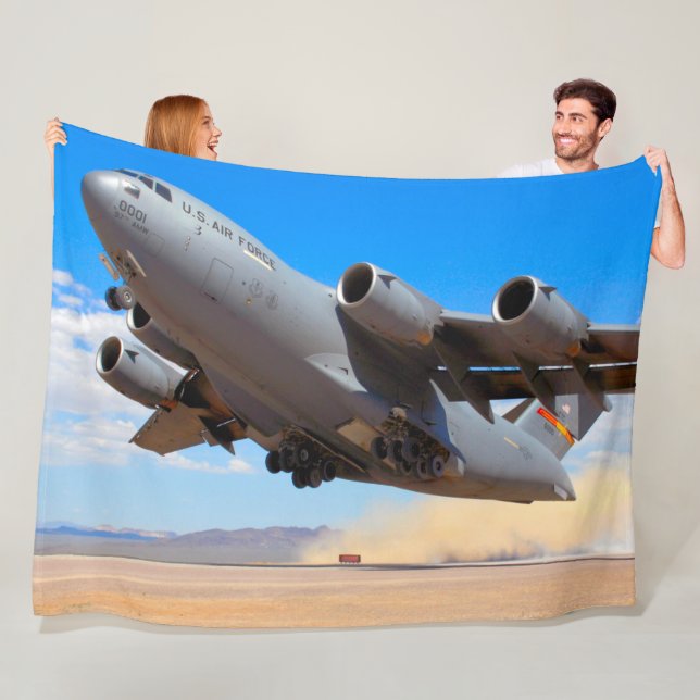 C-17 GLOBEMASTER III FLEECE BLANKET (In Situ)