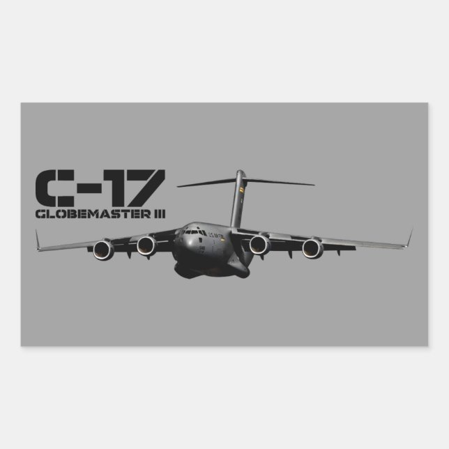 C-17 Globemaster III Rectangular Sticker (Front)